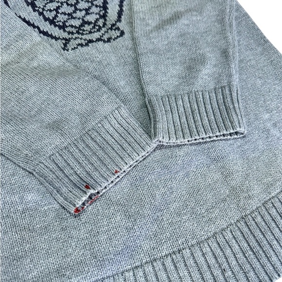 Old Navy Girls Grey Knit Owl Sweater Size 6-7 - Picture 3 of 5